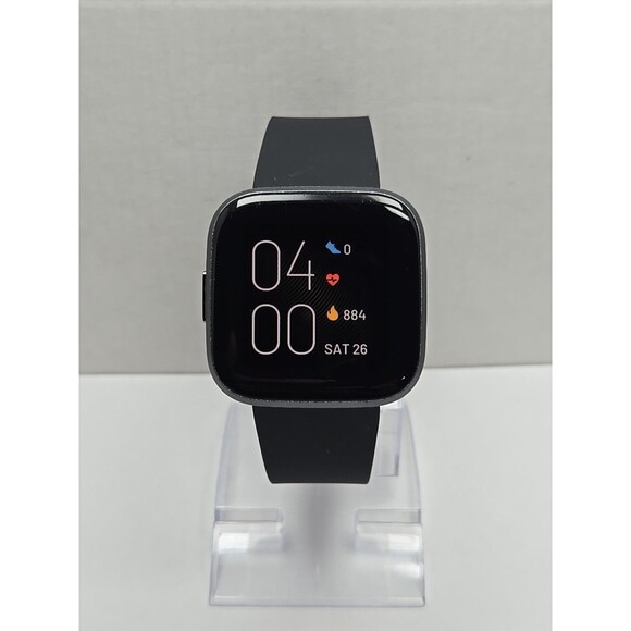 Fitbit Versa 2 Activity Tracker Gray Black 40mm Alexa WR50M Always On W/ Charger - Picture 1 of 10